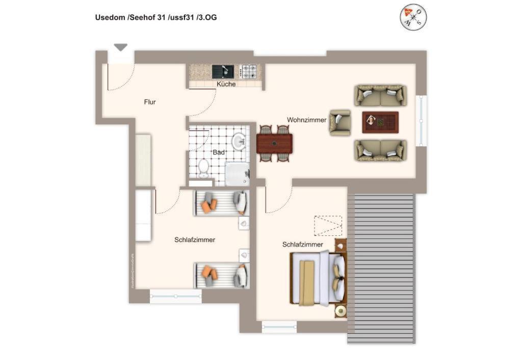 Seehof Seehof 31 Heringsdorf  Eksteriør billede